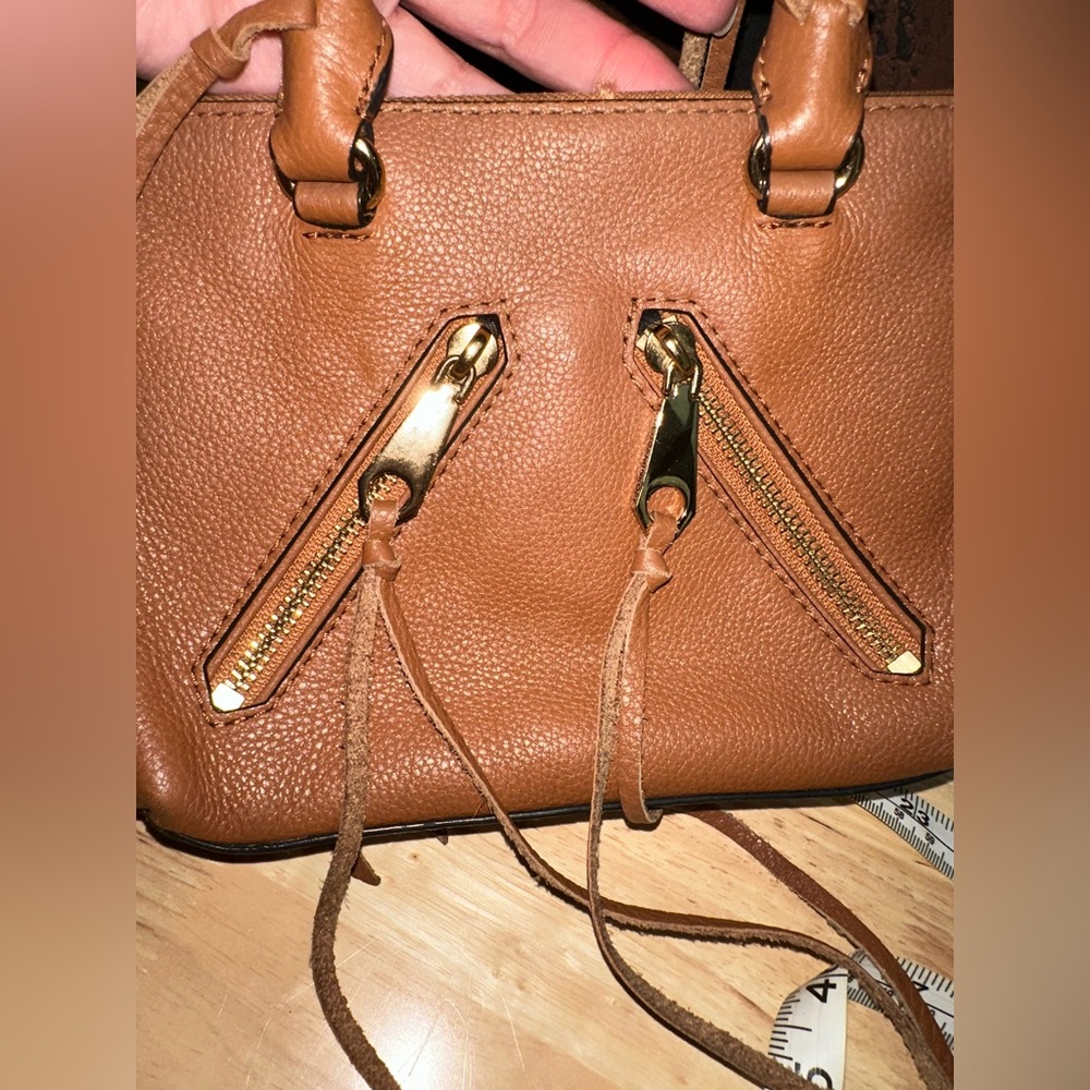 Rebecca Minkoff Micro Moro Soft Brown Leather Satchel/Crossbody - Picture 7 of 9